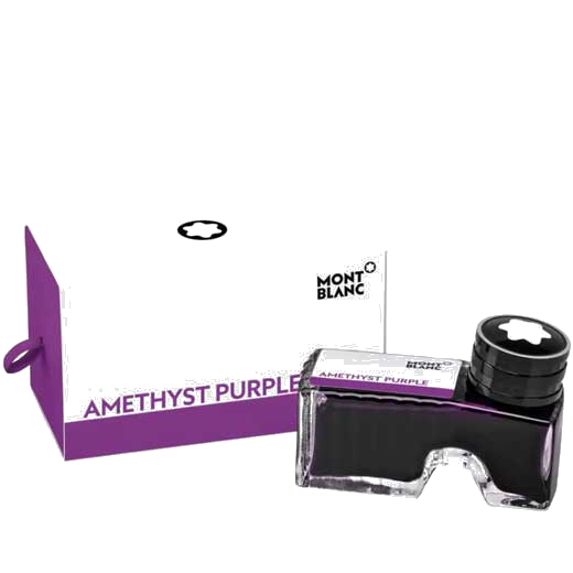 montblanc purple ink botttl