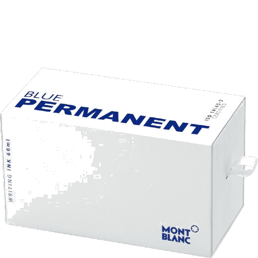montblanc permanent blue ink bottle