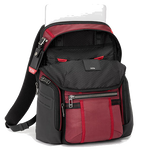 tumi alpha bravo navigation desert red backpack inside