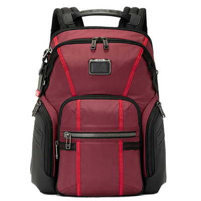 tumi alpha bravo navigation desert red backpack