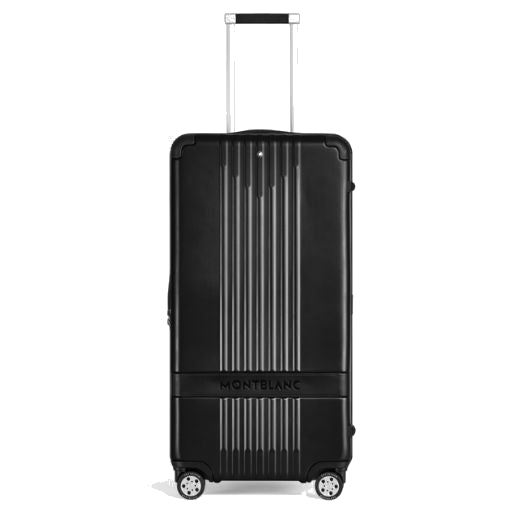 This Montblanc #MY4810 Black Trunk Case is made out of polycarbonate with black leather trims for a sleek finish.