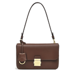 brown leather shoulder bag