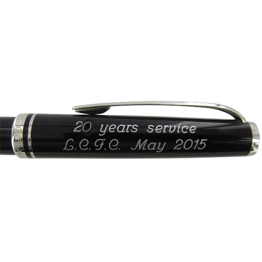 montblanc two line writing instrument cap engraving script rounded 20 years service 77ac26852c2ff33c7d6562ac7a144cfd