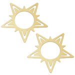 georg jensen gold plated star napkin ring table holders