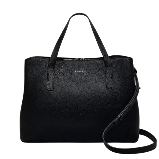 The Dukes Place Black Medium Ziptop Grab Bag by Radley.