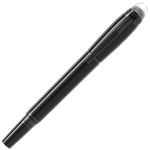 montblanc black cosmos starwalker fountain pen cap on