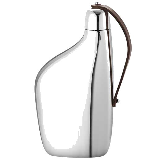 This is the Georg Jensen Stainless Steel Sky Hip Flask.