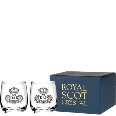 royal scot crystal barrel no 1 dad engraved tumblers gift box
