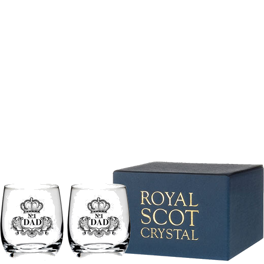 royal scot crystal barrel no 1 dad engraved tumblers gift box