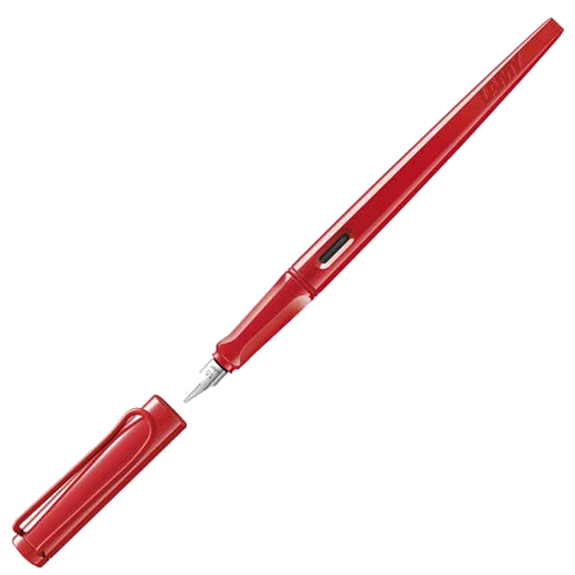 This red LAMY fountain pen is part of the Joy collection and features a 1.5 nib.
