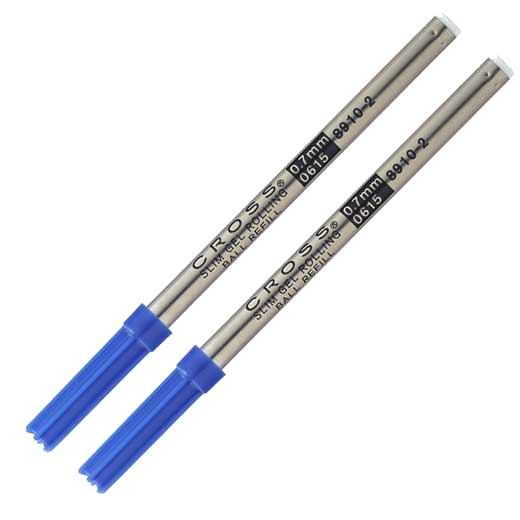 Cross Slim Rollerball Refill in Blue with Medium Nib.