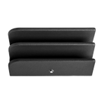 3 leather letter rack in black mb134677