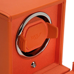 wolf orange cub watch winder close view