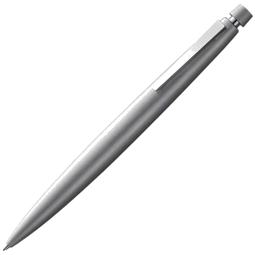 This is the LAMY Brushed Stainless Steel 2000 0.7 mm Mechanical Pencil.