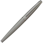 cross brushed titanium gray atx fountain pen cap on