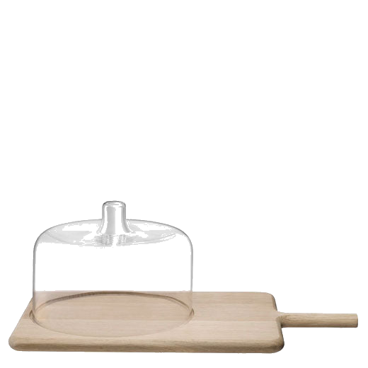 LSA International's Standard Dine Cheese Dome with Oak Board is perfect for cheese and biscuits.