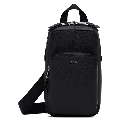 This BOSS Highway Monostrap Faux Leather Sling Bag has been made from a faux soft-grain leather with an adjustable strap.