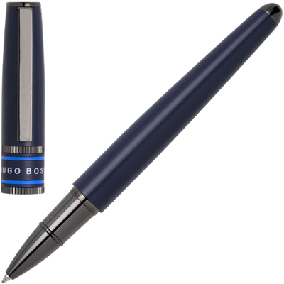 hugo boss illusion gear blue rollerball pen