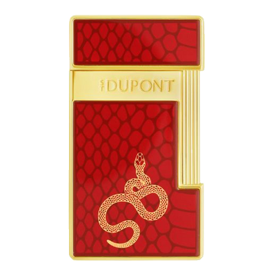 st dupont 028075 slimmy snake red lighter