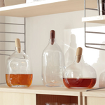 lsa float decanter with walnut stopper lifestyle 3