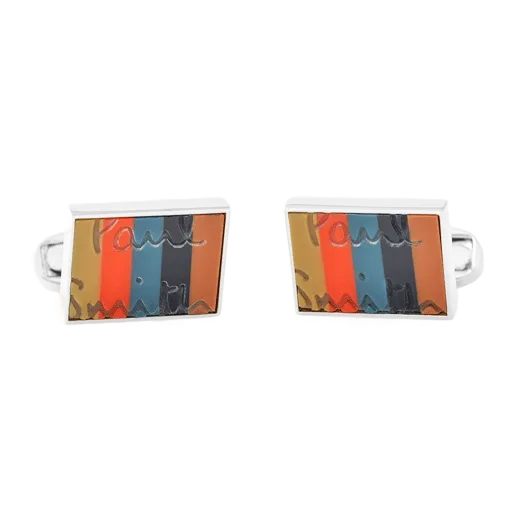 Paul Smith 'Artist Stripe' Logo Cufflinks