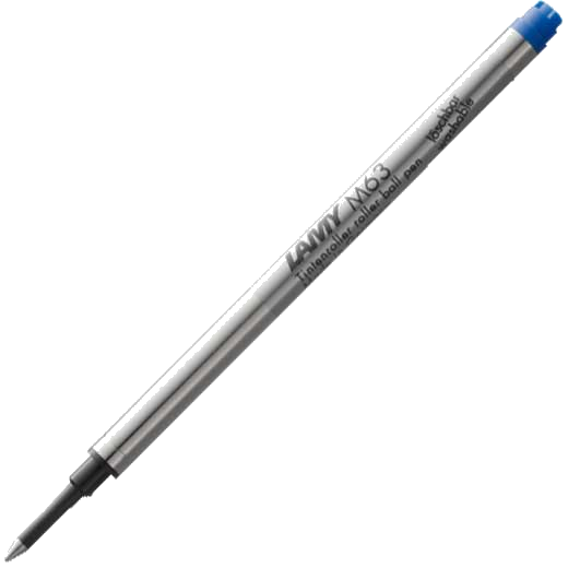 lamy m63 blue broad rollerball pen refill