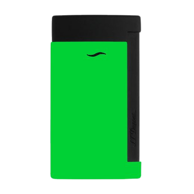 027772 st dupont slim 7 neon green lighter