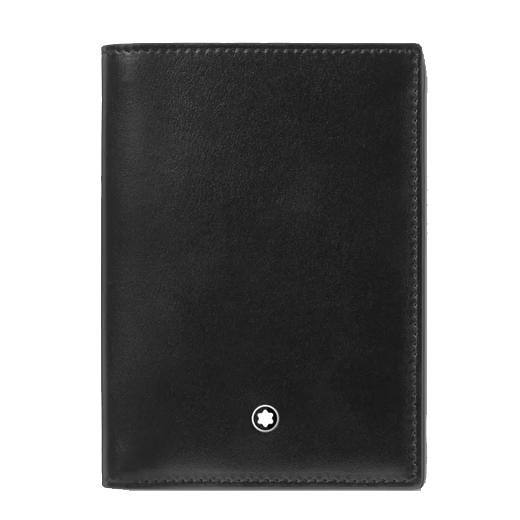 Montblanc's Meisterstück Black Leather 4CC Mini Wallet has been made out of smooth calfskin