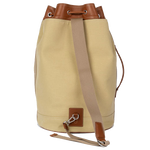 paul smith cotton linen sand duffel bag back