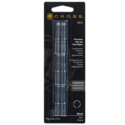 cross black ink cartidges packaging