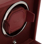 wolf cub bordeaux watch winder close