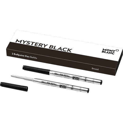 montblanc broad mystery black ballpoint refills