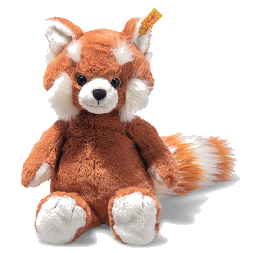 This Teddies for Tomorrow Benji the Red Panda is designed by Steiff.