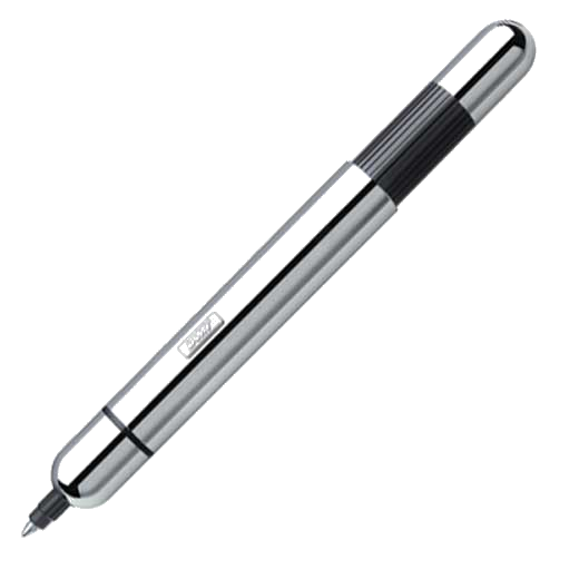 LAMY Pico polished chrome ballpoint pen, with silver-coloured logo.