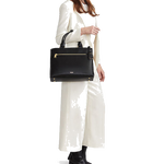 tumi black lynn voyageur tote bag model