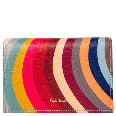 paul smith swirl print accordion style purse