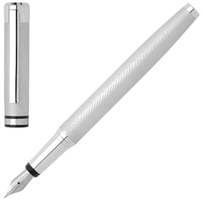 hugo boss filament chrome fountain pen