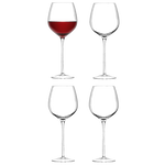 lsa signature red wine glasses set of 4 empty
