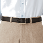 sfumato grainy leather belt