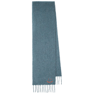 paul smith slate grey happy alpaca blend scarf