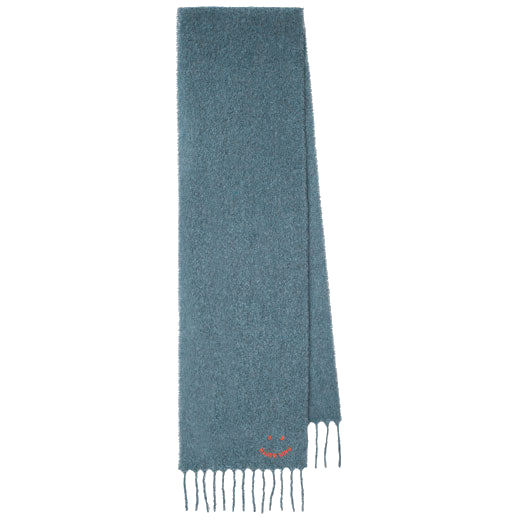 paul smith slate grey happy alpaca blend scarf