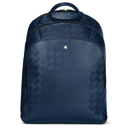 Montblanc's Extreme 3.0 Ink Blue Medium Backpack 3 Compartment is great for work or weekends away.
