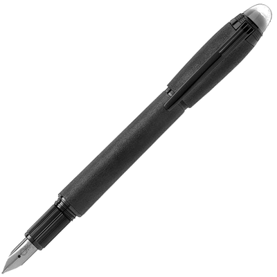 montblanc black cosmos starwalker metal fountain pen