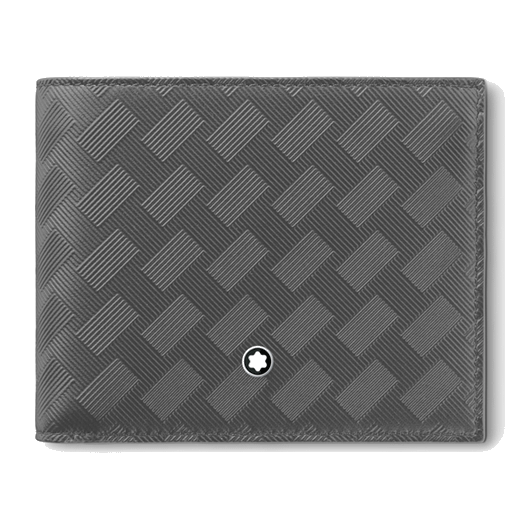 Montblanc's Extreme 3.0 6CC Wallet Forged Iron Grey textured leather and high-shine finish.