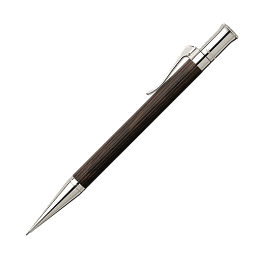 Graf von Faber-Castell Classic Grenadilla Wood Mechanical Pencil with Platinum Plated Trim.