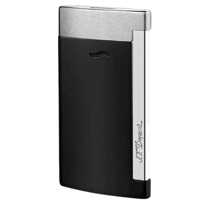 s t dupont paris matt black lacquer slim 7 lighter