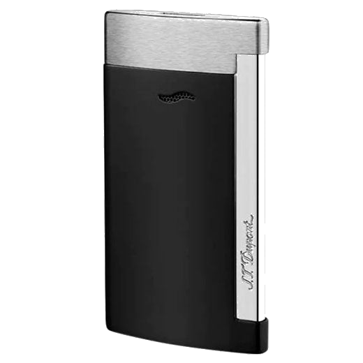 s t dupont paris matt black lacquer slim 7 lighter