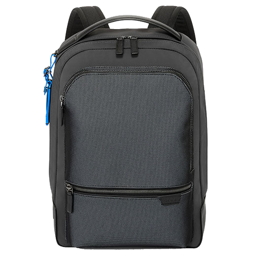 TUMI's Reflective Harrison Bradner Backpack features an internal laptop compartment.