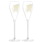 lsa set of 2 signature wine prosecco glasses