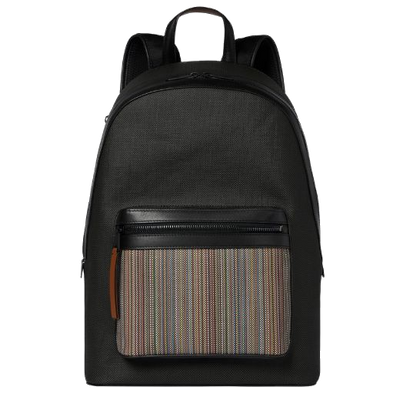 paul smith signature stripe canvas backpack